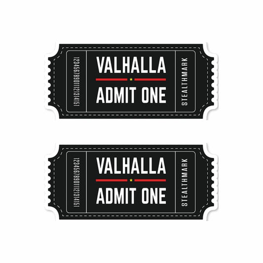 Valhalla Admit One Sticker