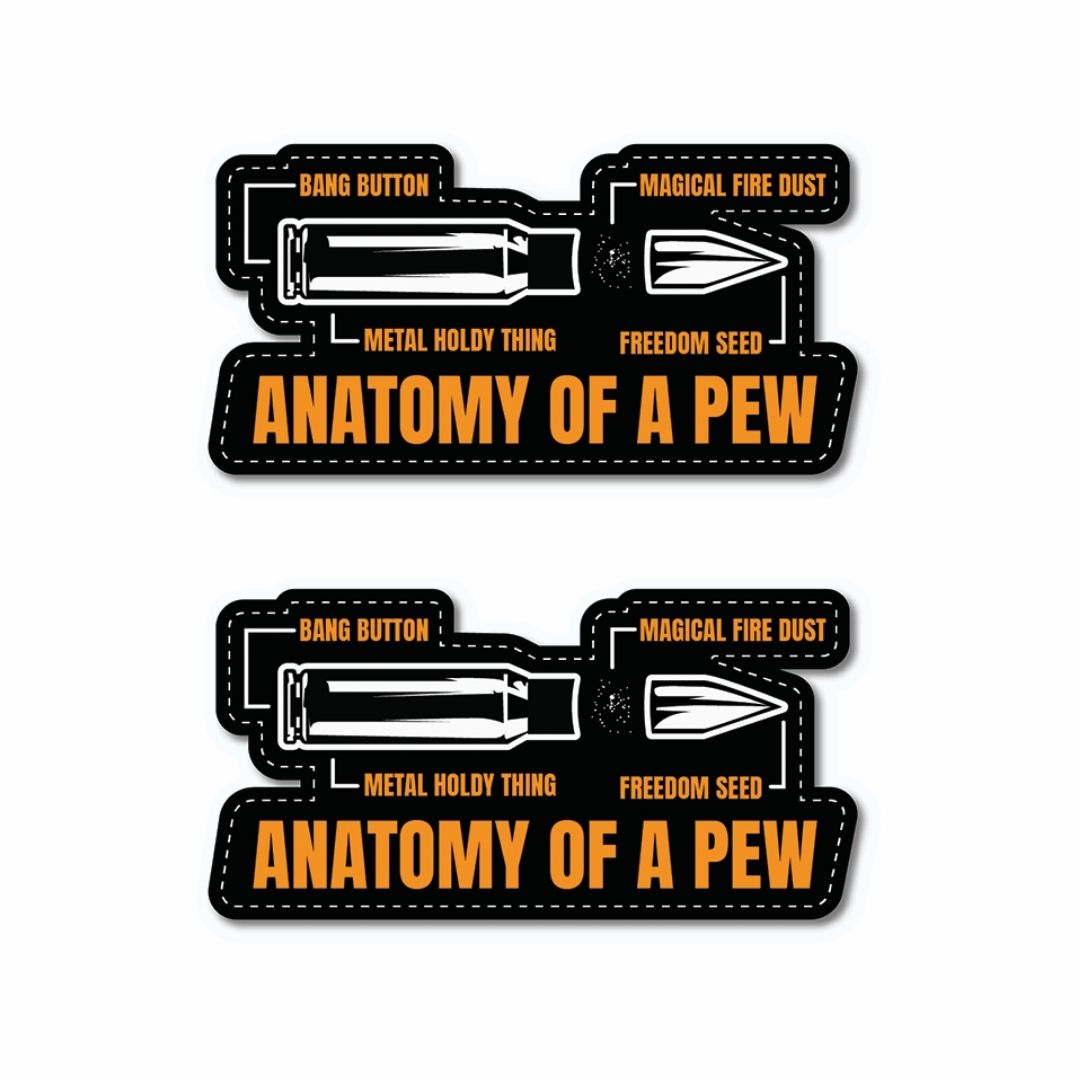 Anatomy Of A Pew Sticker