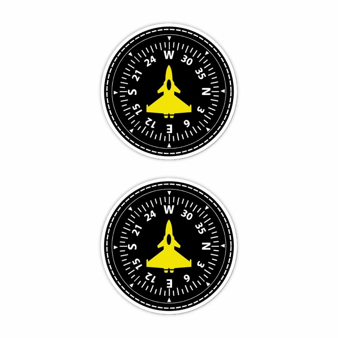 Aircraft Compass Sticker