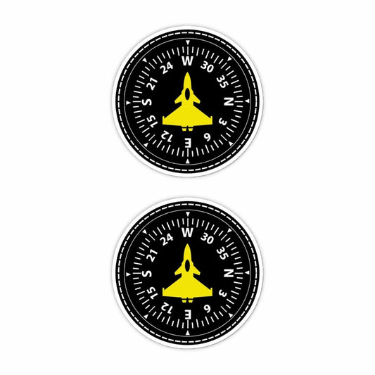 Aircraft Compass Sticker