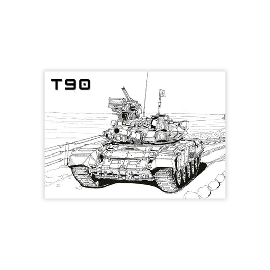 Battle Tank T-90 Sleek Magnet