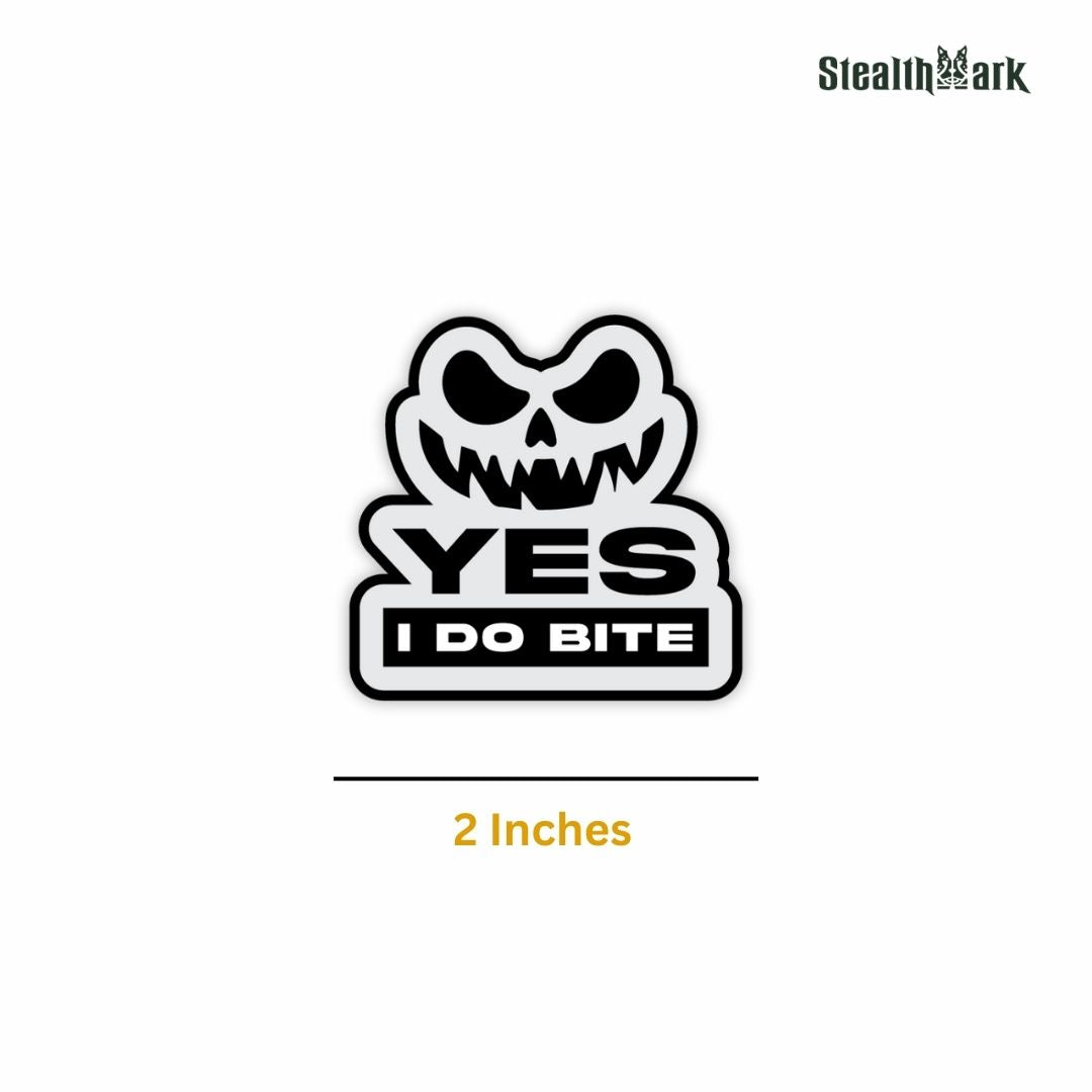 Yes I Do Bite Sticker