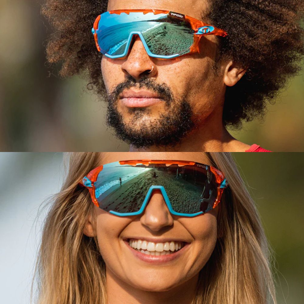 Tifosi Sledge Crystal Orange Interchange Sunglasses