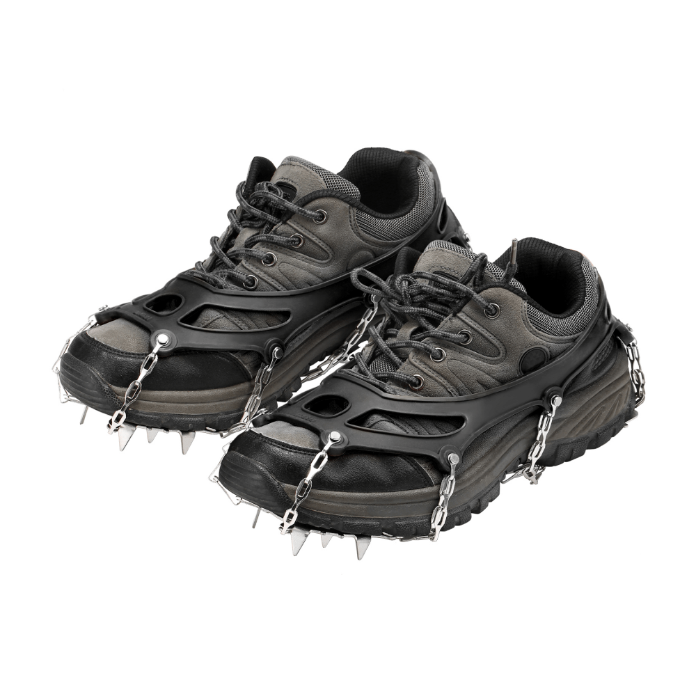 18 Spikes Black Crampon for Moutaineering and Ice Climbing