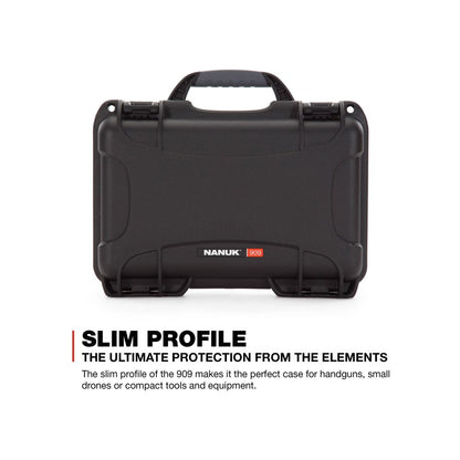 Nanuk 909 Black (Empty) Protective Hard Case