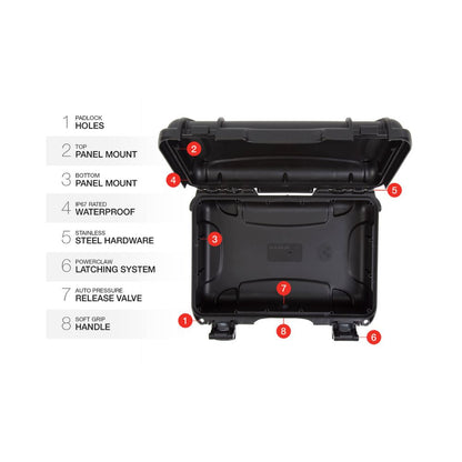  Nanuk 909 Black (Empty) Protective Hard Case