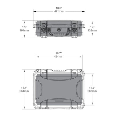 NANUK 923 with Laptop Kit - Graphite