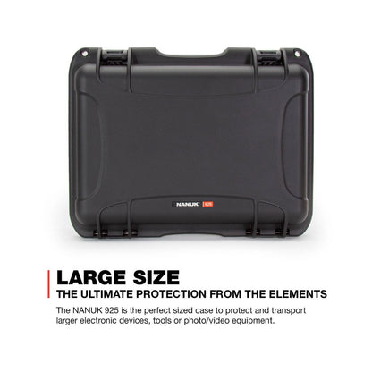 Nanuk 925 Black (Empty) Protective Hard Case