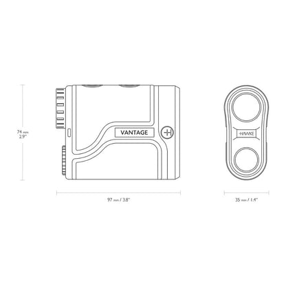 Hawke Laser Range Finder Vantage 600M Dimension