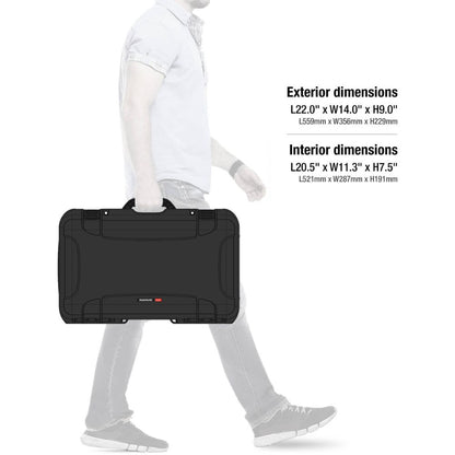 NANUK 935 Protective Hard Case Black with Padded Dividers 
