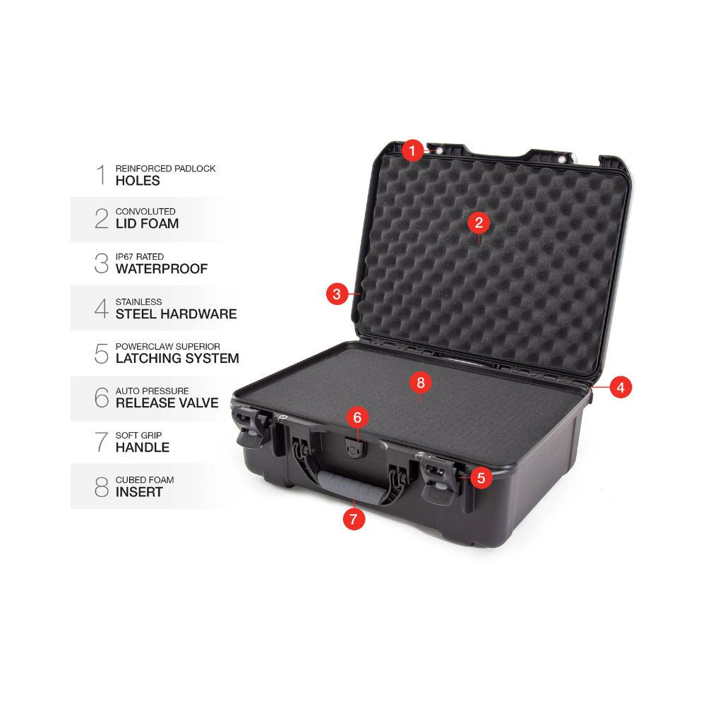 Nanuk 940 Black (Cubed Foam) Protective Hard Case