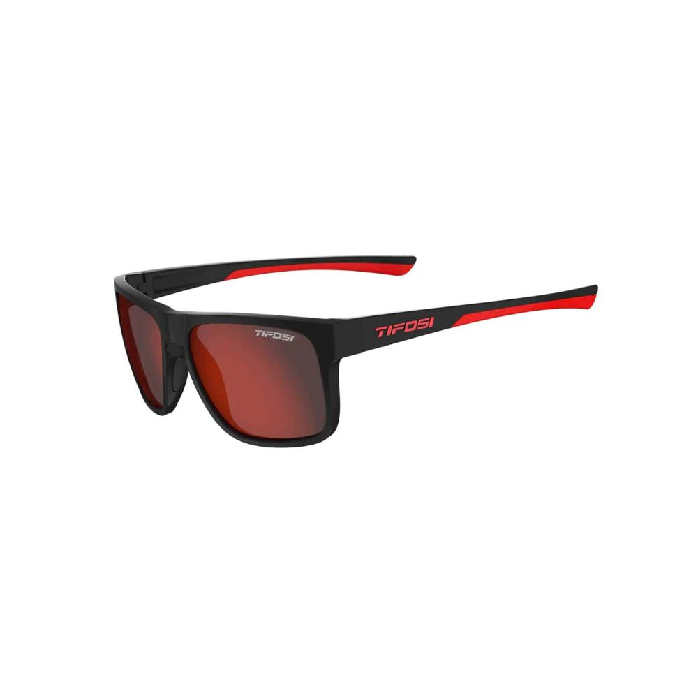 Tifosi Swick Satin Black/Crimson Sunglasses