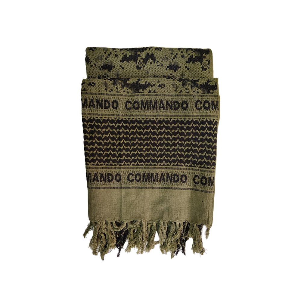 Commando Digital Camo Scarf - Green