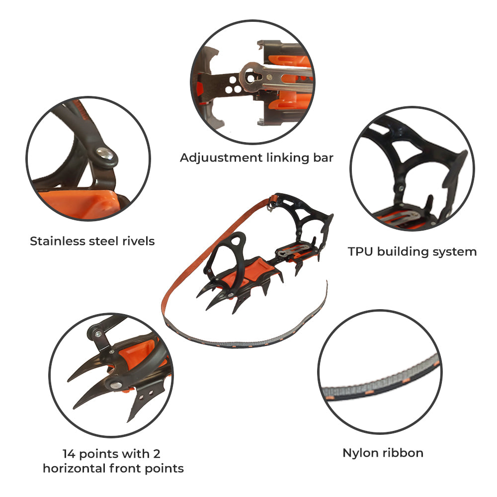Crampons For Mountaineering and Ice Climbing