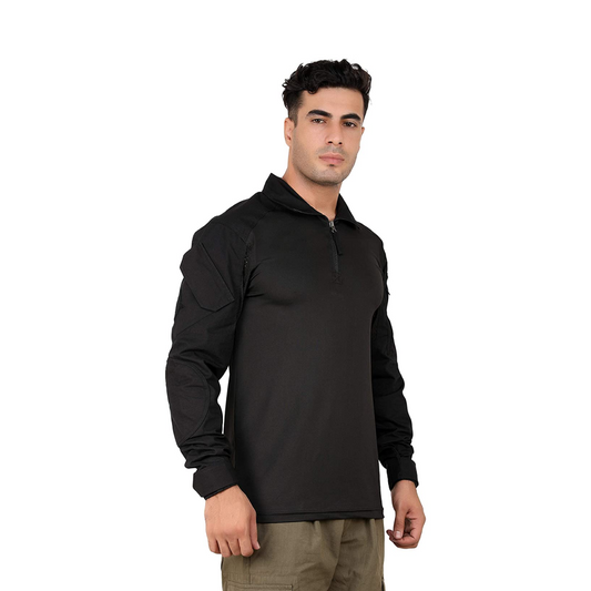 DeltaTac Full Sleeve Tactical T-Shirt Black