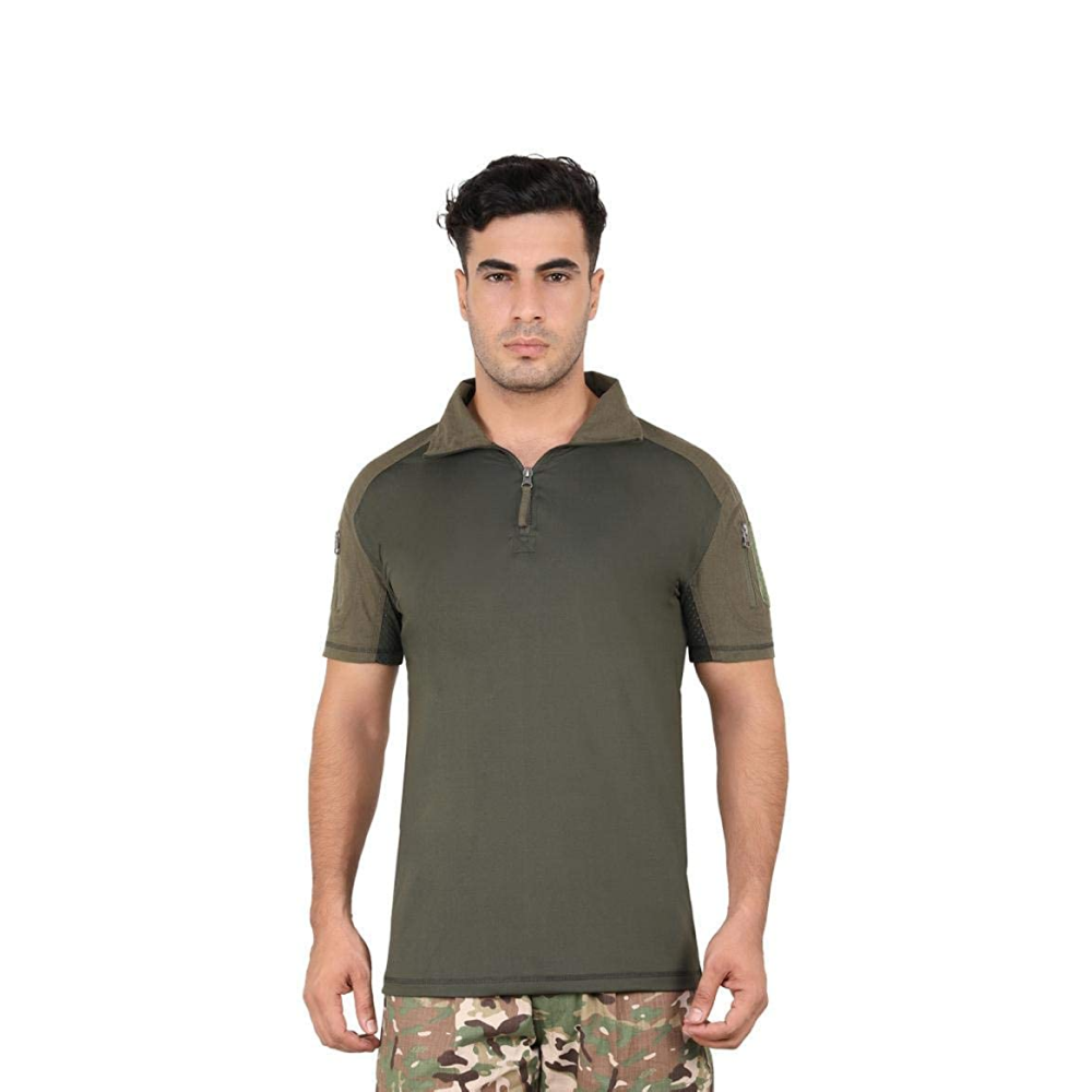 DeltaTac Half Sleeve Tactical T-Shirt Green