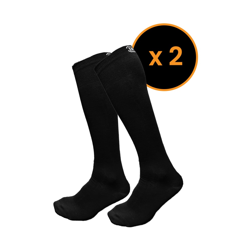 Merino Wool Black Socks