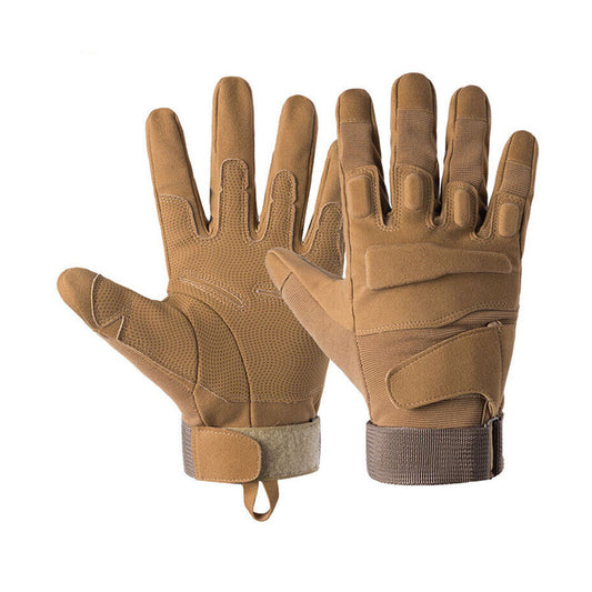 Tactical Gloves (Full Finger) - Khaki