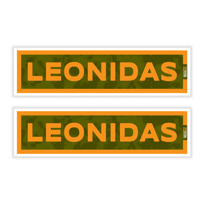 DeltaTac Name Tab Stickers- Leonidas (Pack of 2)