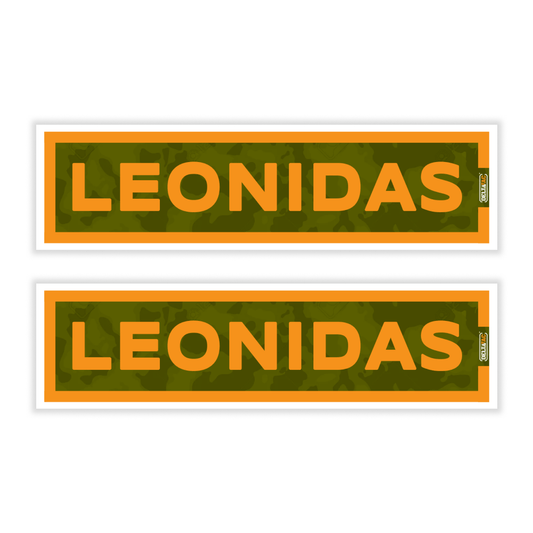 DeltaTac Name Tab Stickers- Leonidas (Pack of 2)