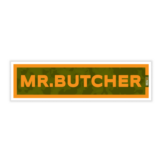 DeltaTac Name Tab Stickers- Mr. Butcher (Pack of 2)