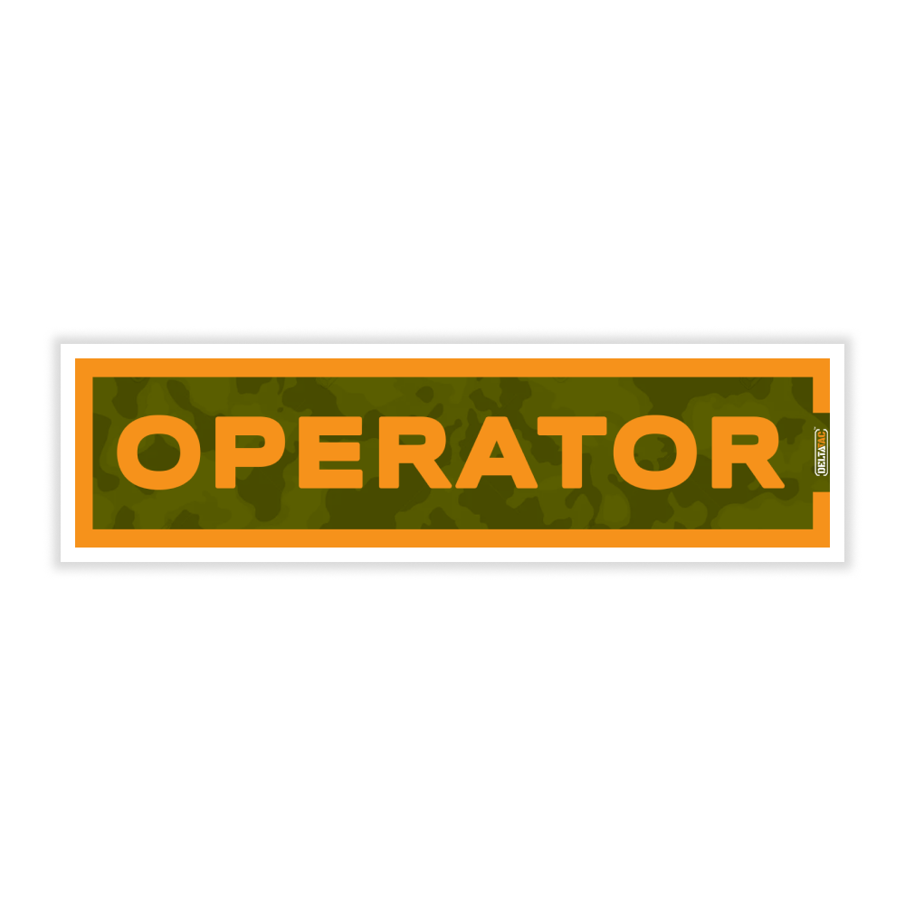 DeltaTac Name Tab Stickers- Operator (Pack of 2)