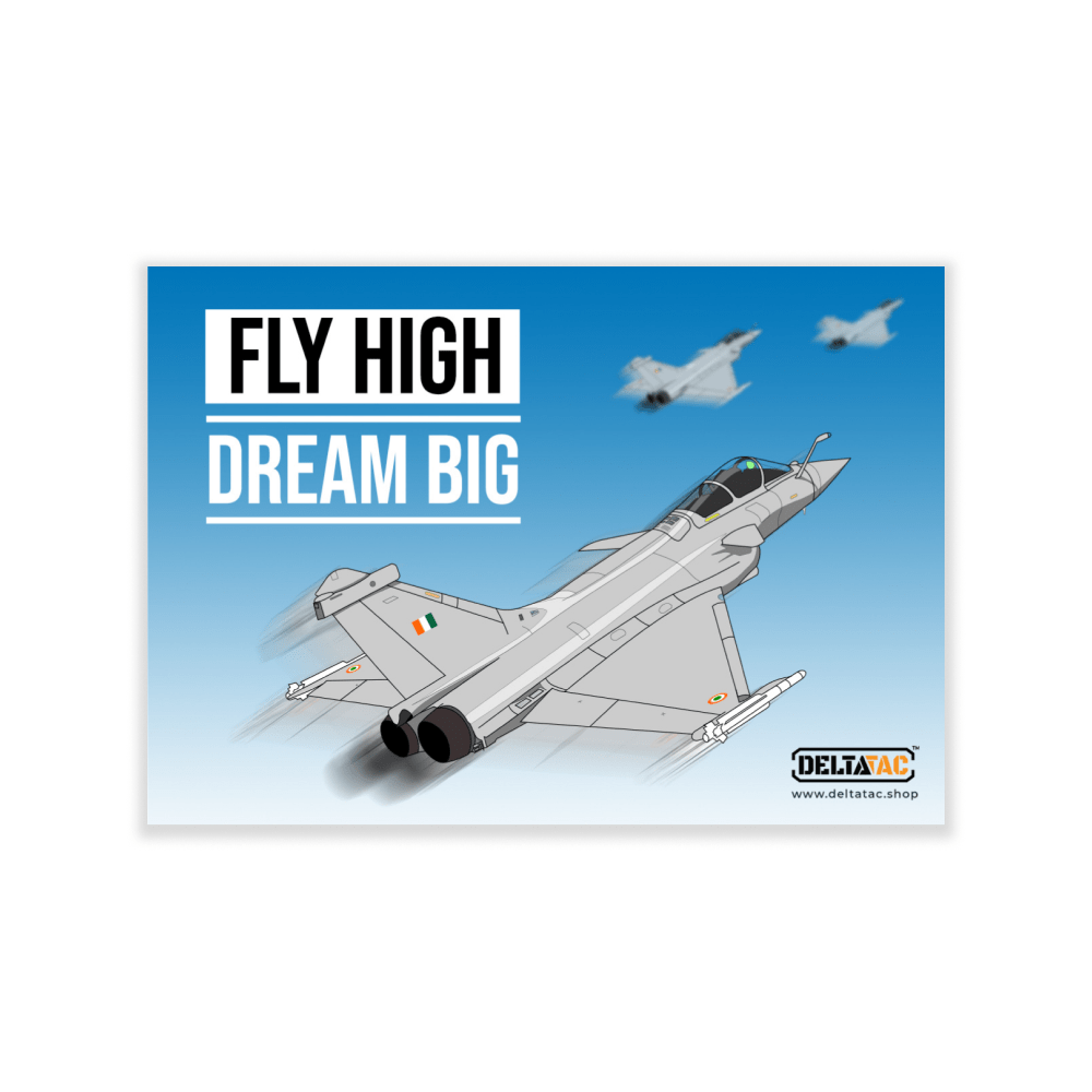 Fly High Dream Big Sticker - Pack of 3