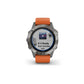Garmin Fenix 6 Sapphire - Titanium with Ember Orange Band
