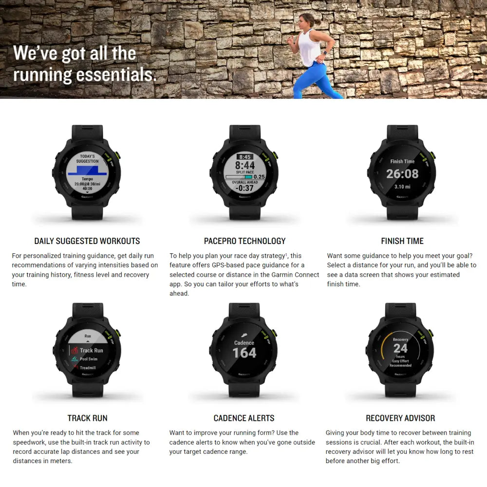 Garmin Forerunner 55 Features