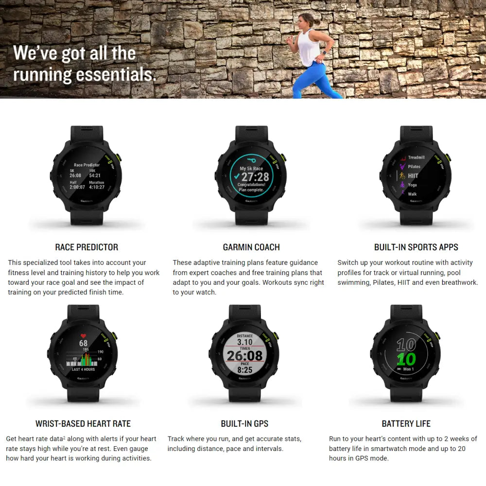 Garmin Forerunner 55 Features