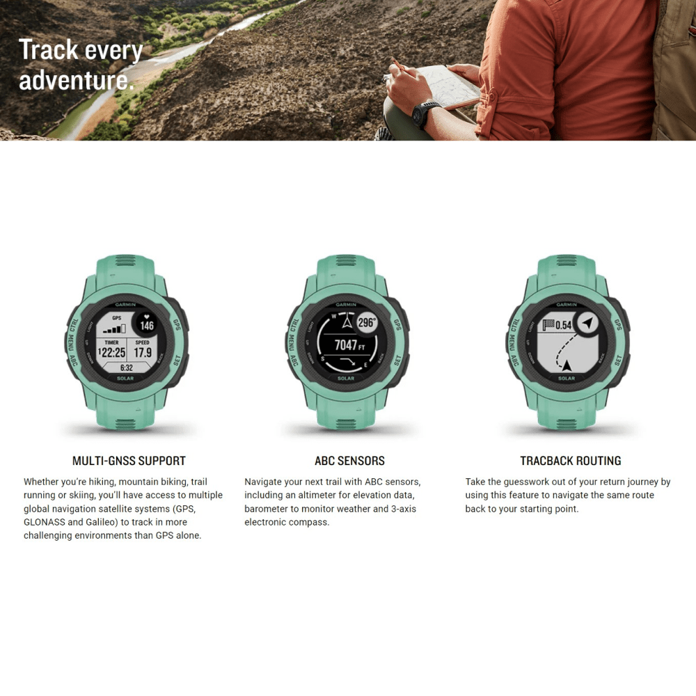 Garmin Instinct 2S Solar Graphite Specifications