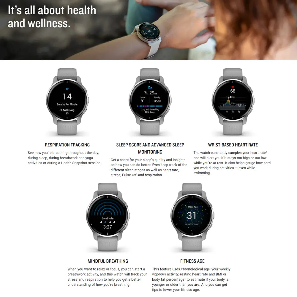 Garmin Venu 2 Plus Features
