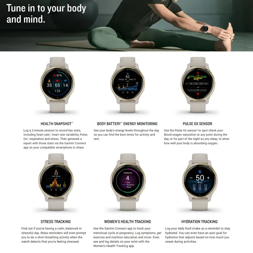 Garmin Venu 2S Features