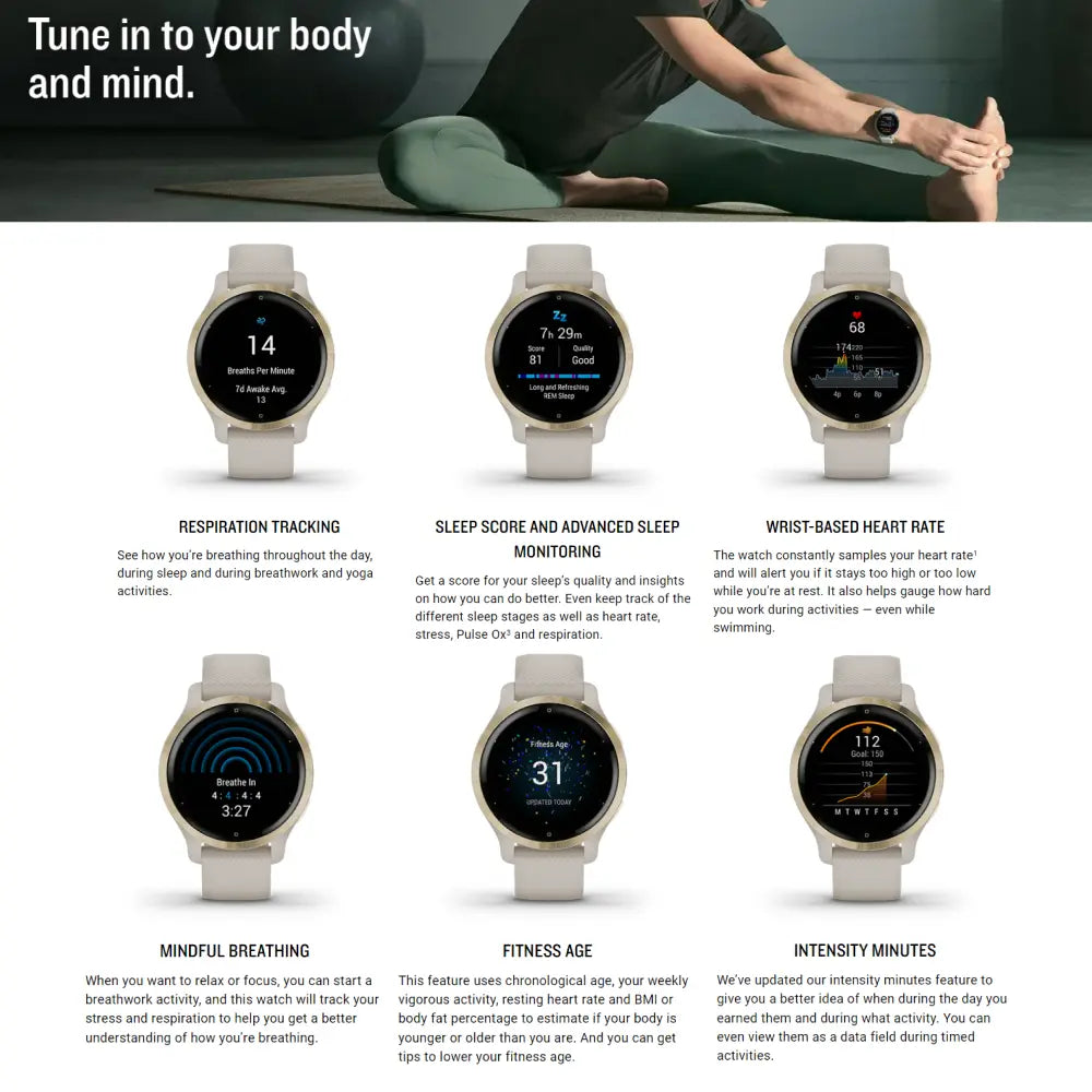 Garmin Venu 2S Features