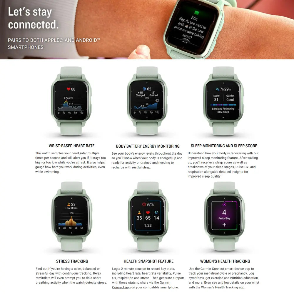 Garmin Venu Sq 2 Features