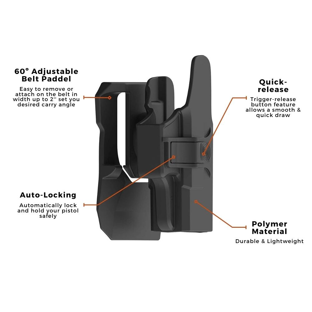 Glock 26/27/33 Polymer OWB Holster