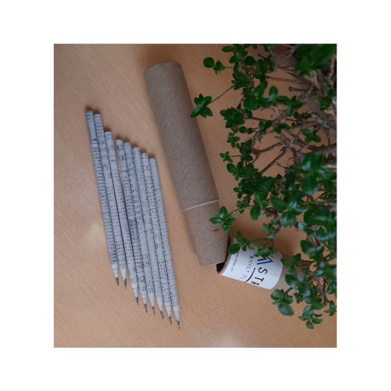 Recycled Paper Pencils w/o seed set of 10 - deltatacstore