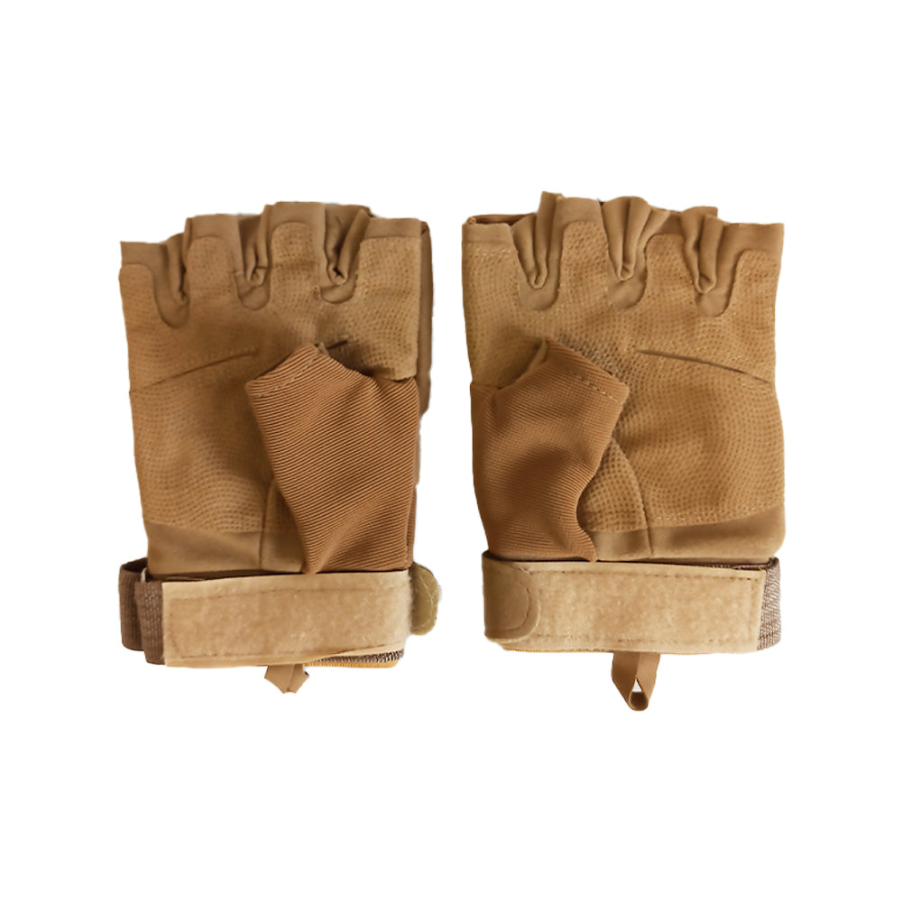 Tactical Gloves (Half Finger) - Khaki - DeltaTac.shop