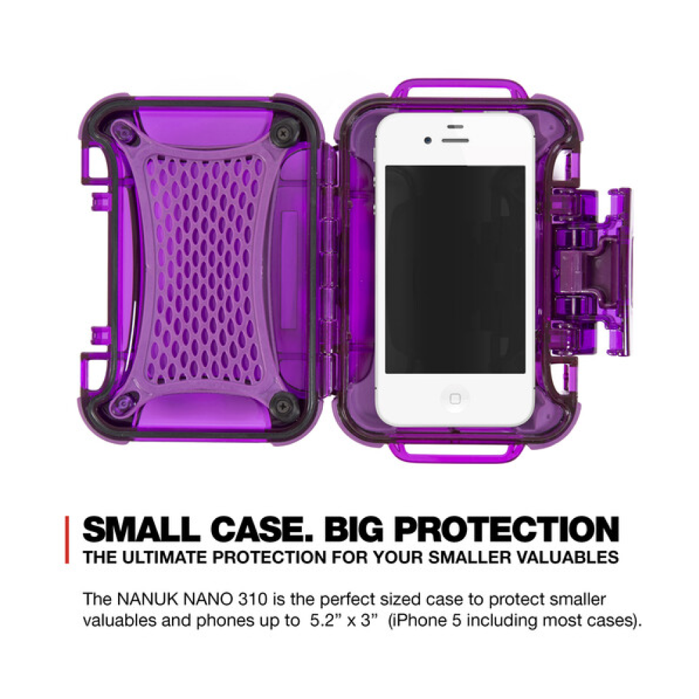 Nanuk Nano 310 Protective Hard Case - Purple