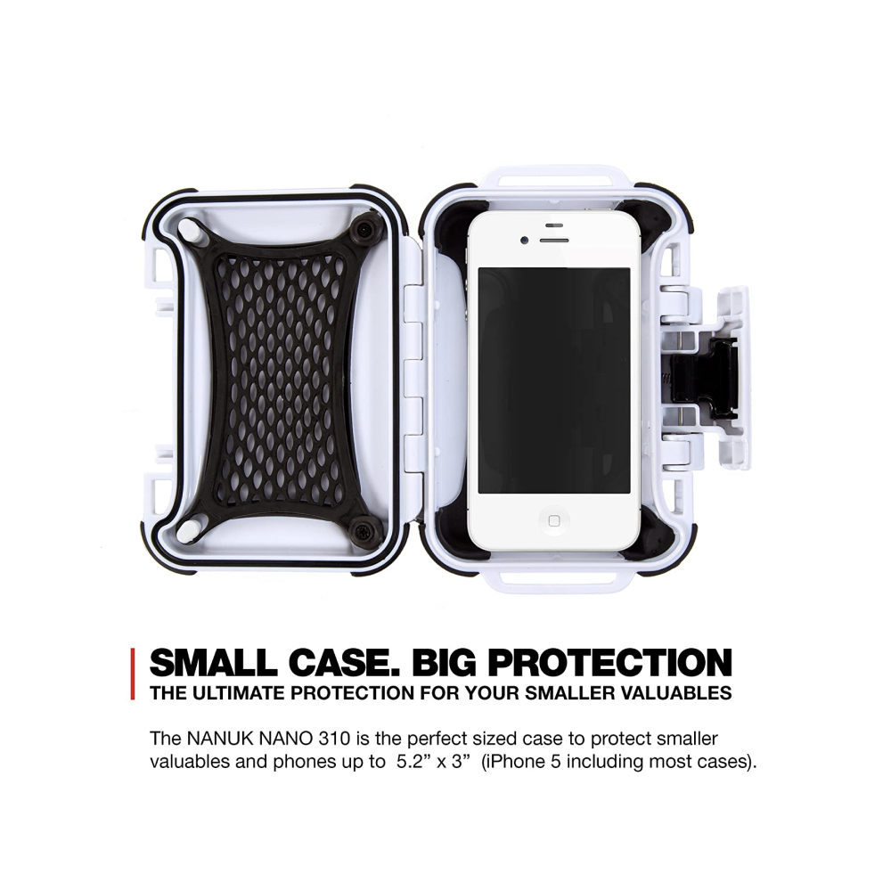 Nanuk Nano 310 Protective Hard Case - White 