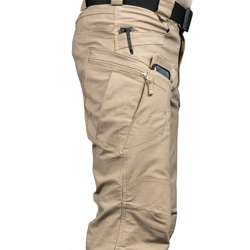 Water Repellent Men Black Ripstop Tactical Pants