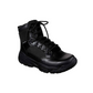 Skechers 77533 Leather without Steel Toe Black Tactical Safety Boots - DeltaTac.shop