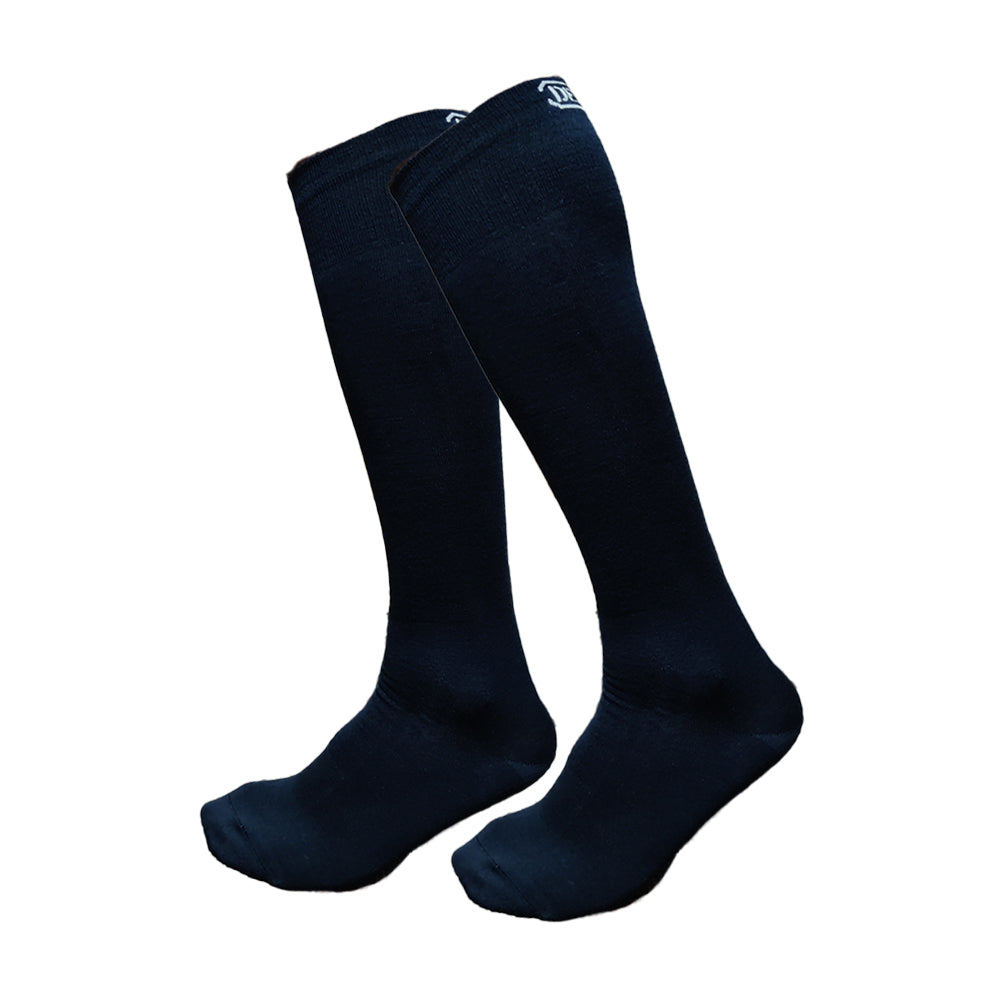Merino Wool Navy Blue Socks For Men And Women