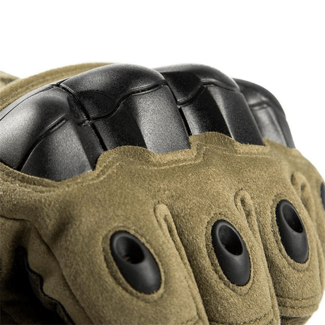 Tactical Full Finger Gloves with Knuckle Green