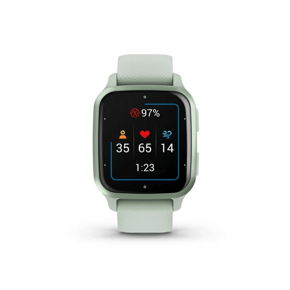 Garmin Venu Sq 2 Metallic mint and Aluminium