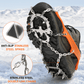 18 Spikes Black Crampon for Mountaineering and Ice Climbing