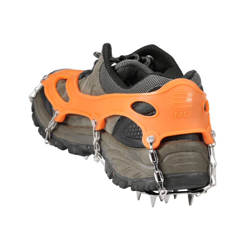 18 Spikes Black Crampon for Mountaineering and Ice Climbing