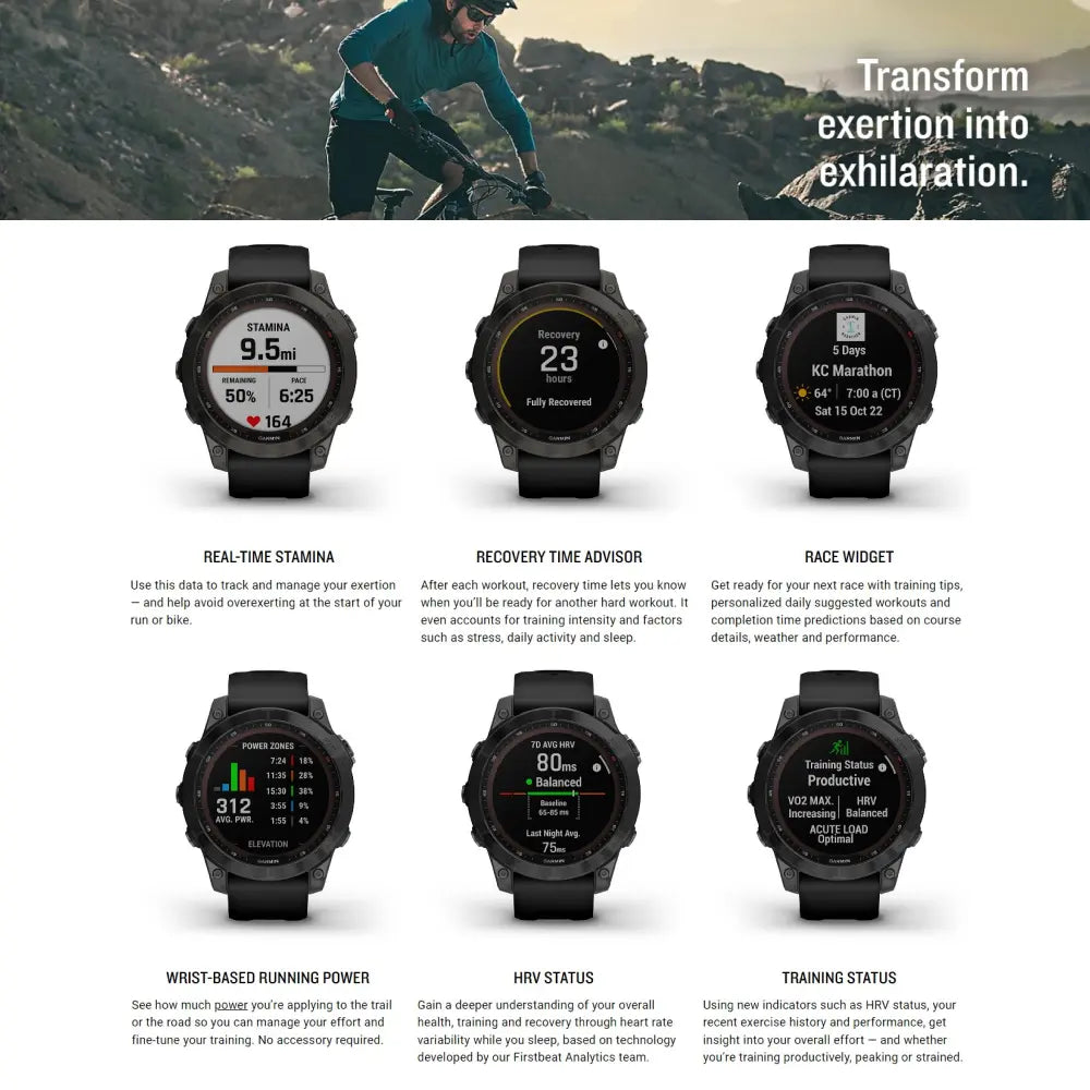 Garmin Fenix 7 Sapphire Solar Specification