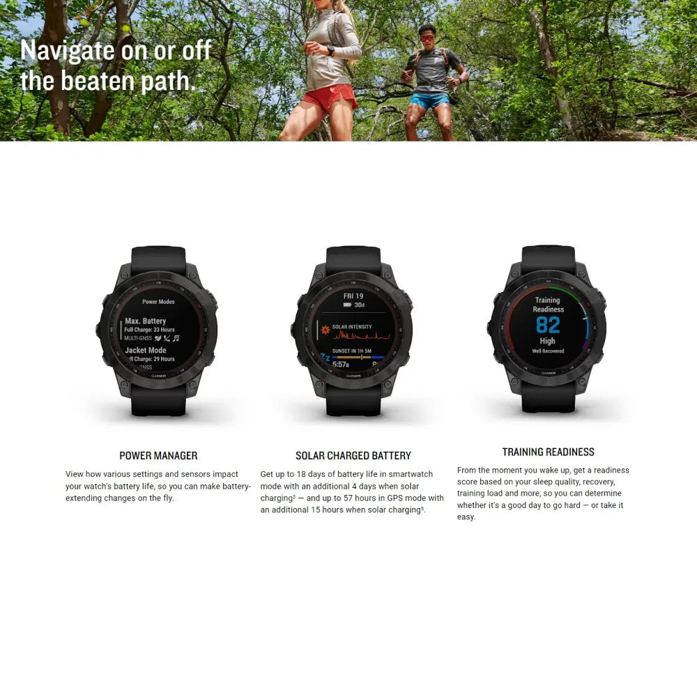 Garmin Fenix 7 Sapphire Solar Specification