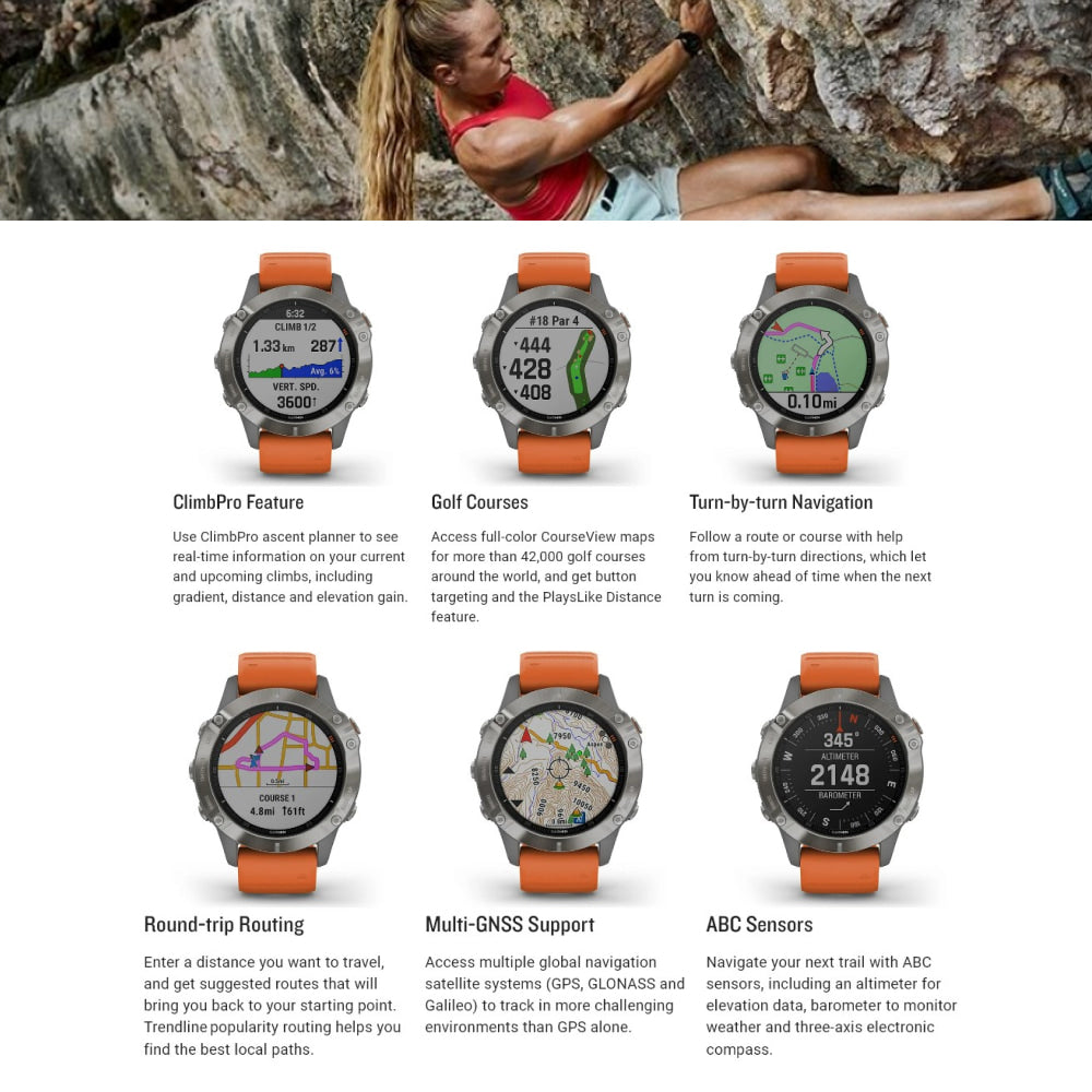 Garmin Fenix 6 Sapphire Specification